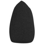 vidaXL Coussin de Dos Noir 140 x 24 x 50 cm tissu