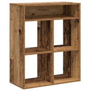 vidaXL Bibliothèque vieux bois 66x31x80 cm bois d'ingénierie