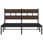 vidaXL Cadre de lit sans matelas avec tête de lit 140x200 cm
