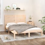 vidaXL Cadre de lit bois massif 150x200 cm très grand
