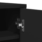 vidaXL Armoire à chaussures Noir 60x35x92 cm Bois d’ingénierie