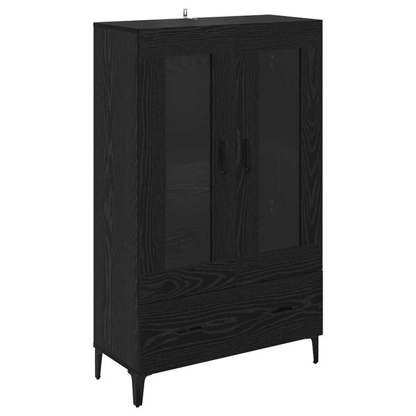 vidaXL Haut Armoire avec tiroir Chêne noir 70 x 31 x 115 cm