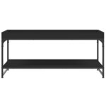 vidaXL Table basse noir 100x49x45 cm bois d'ingénierie