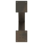 vidaXL Pieds de table basse en forme de X  2 pièces  acier naturel  50 x (42-43) cm