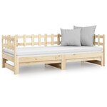 vidaXL Lit coulissant sans matelas 2x(80x200) cm Bois de pin massif