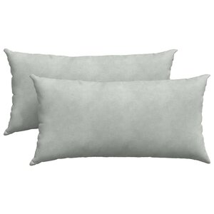 vidaXL Coussins de canapé 2 Pièces Gris clair 80 x 40 cm