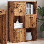 vidaXL Bibliothèque vieux bois 60 5x30x90 cm bois d'ingénierie