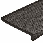 vidaXL Tapis d'escalier autocollants 15 Pièces 65x21x4 cm Anthracite