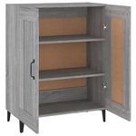 vidaXL Buffet sonoma gris 69 5x34x90 cm bois d'ingénierie