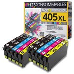 405XL - Pack 10 cartouches Epson 405XL compatibles WF-3820DWF WF-7840DTWF