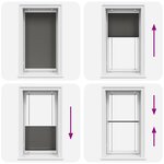 vidaXL Store plissé noir 80x150 cm largeur du tissu 79 4 cm polyester