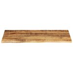 vidaXL Dessus de table 100x60x2 5cm bord vif bois massif manguier brut