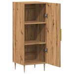 vidaXL Buffet chêne artisanal 34 5x34x90 cm bois d'ingénierie