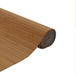 vidaXL Tapis rectangulaire marron 80x500 cm bambou