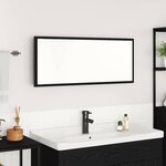 vidaXL Miroir Chêne noir 90 x 8.5 x 37 cm Bois d'ingénierie