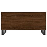 vidaXL Table basse Chêne marron 90x44 5x45 cm Bois d'ingénierie