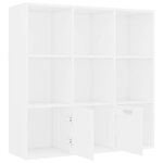 vidaXL Bibliothèque Blanc 98x30x98 cm Bois d’ingénierie
