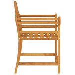 vidaXL Chaise de jardin 88x60x92 cm bois de teck massif