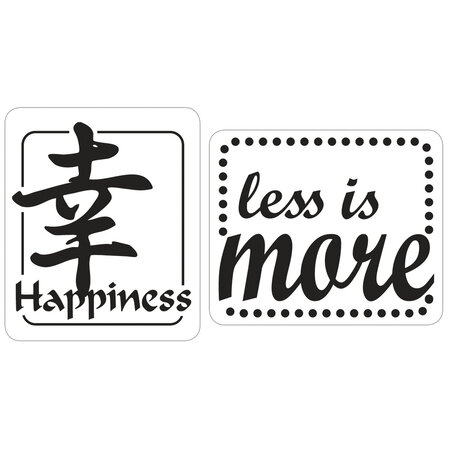 Tampon fond de moule savon Happiness et Less is more
