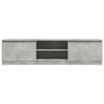 vidaXL Meuble TV Gris béton 140x40x35 5 cm Bois d'ingénierie