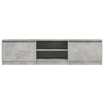 vidaXL Meuble TV Gris béton 140x40x35 5 cm Aggloméré