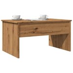 vidaXL Table basse chêne artisanal 80x50 5x41 5 cm bois d'ingénierie