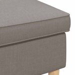 vidaXL Pouf Taupe 55 x 35 x 41 cm