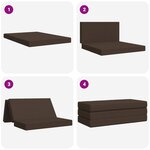 vidaXL Canapé-lit pliable 140 x 67 x 45 cm Taupe
