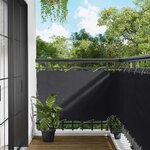 vidaXL Écran de balcon Noir 100 x 300 cm Tissu Oxford