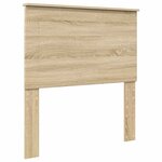vidaXL Lit de Rangement Chêne Sonoma 90 x 200 cm Bois d'ingénierie