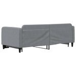 vidaXL Lit de jour avec gigogne sans matelas gris clair 90x200 cm
