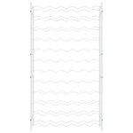 vidaXL Casier à bouteilles pour 72 bouteilles Blanc Métal