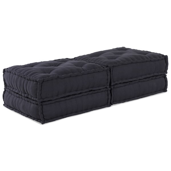 Poufs Modulaires vidaXL 2 Pièces Anthracite en Tissu