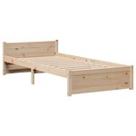 vidaXL Cadre de lit avec tête de lit sans matelas 100x200 cm