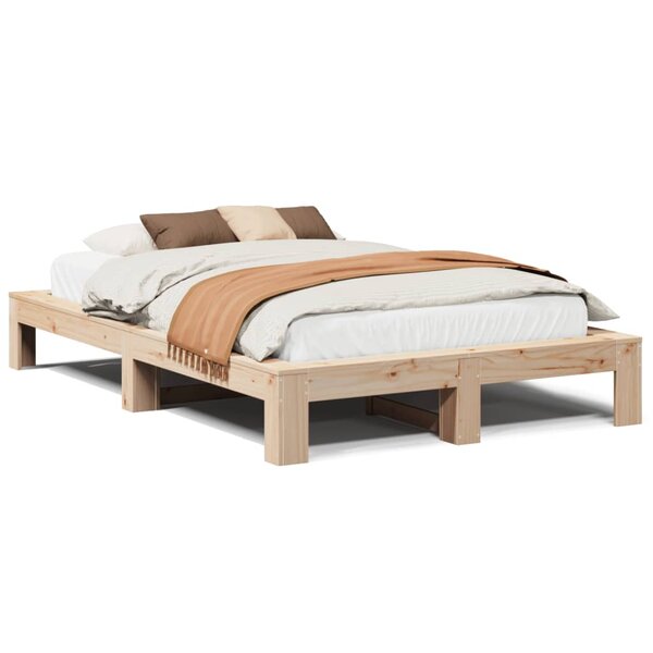 vidaXL Cadre de lit sans matelas 120x200 cm bois de pin massif