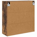 vidaXL Armoire Miroir de Salle de Bain Chêne fumé 60 x 20 x 60 cm