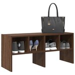 vidaXL Étagère à chaussures empilable chêne marron 89 5x30x40 cm