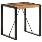 vidaXL Table à manger 70x70x75 cm Bois d'acacia massif