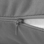 vidaXL Oreiller d'extérieur lot de 2 45 x 45 cm Gris