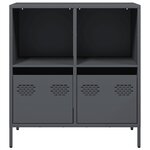 vidaXL Buffet anthracite 68x39x73 5 cm acier laminé à froid