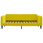 vidaXL Lit de repos sans matelas jaune 90x200 cm velours