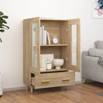 vidaXL Buffet haut Chêne sonoma 70x31x115 cm Bois d'ingénierie