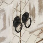 vidaXL Meuble TV Blanc 140x30x35 cm Bois massif de manguier