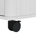 vidaXL Chariot de cuisine FLORO Blanc 72 5 x 45 x 80 cm