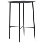 vidaXL Ensemble de bar 5 Pièces Tissu Noir