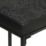 Vidaxl table console noir 110x35x76 cm bois d'acacia et de manguier