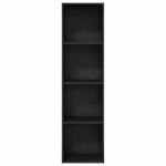 vidaXL Bibliothèque Chêne noir 40 x 30 x 152 cm Bois d'ingénierie