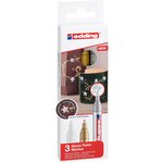 Marqueur Peinture brillante 750 Etui de 3 Assorti 2-4 mm EDDING