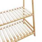 vidaXL Porte-vêtement avec étagères 110x40x180 cm bambou