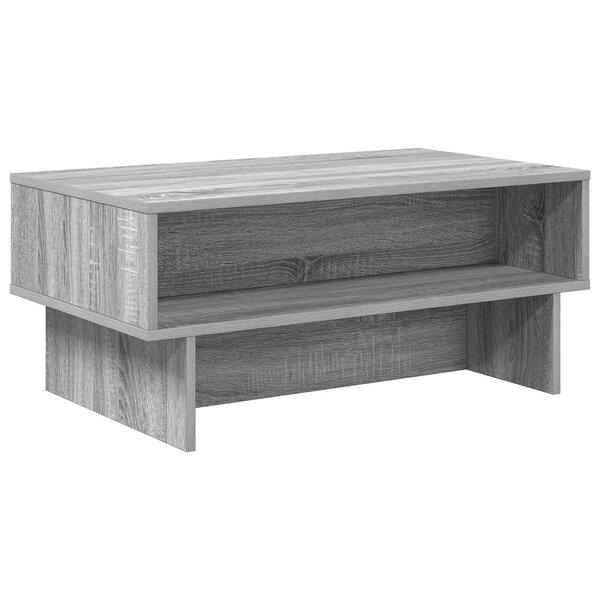vidaXL Table basse Gris Sonoma 80 x 46 x 35 cm Bois d'ingénierie